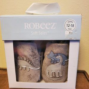 Robeez Ramsey Soft Soles Grey New in box, 12-18 months